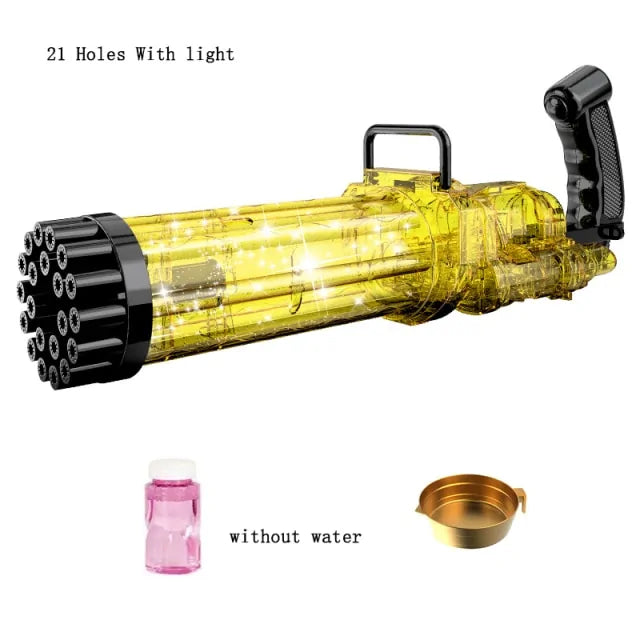 Large Gatling Bubble Gun Kids Toys